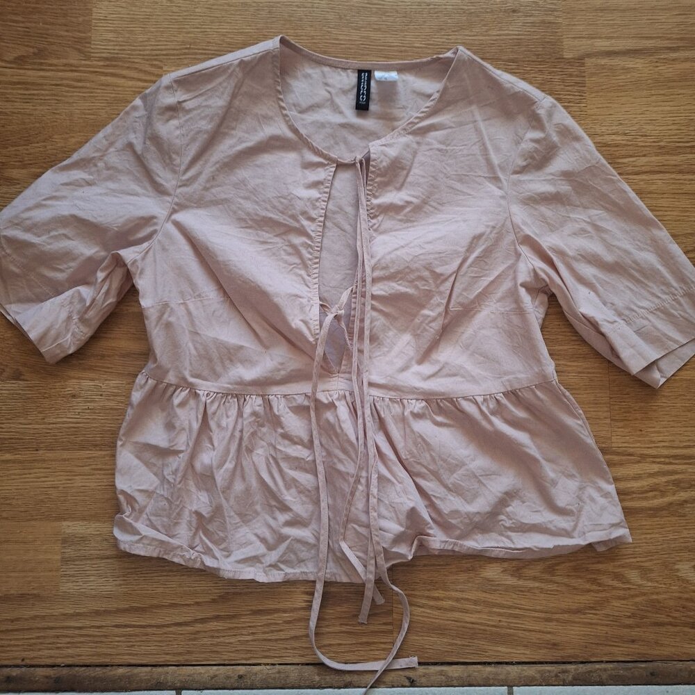 Pink baby doll top